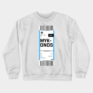 Boarding pass for Mykonos Crewneck Sweatshirt